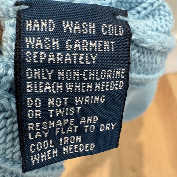 Ralph Lauren Cable Knit Sweater Vest Blue Size Large - Picture 5 of 11